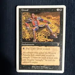 Magic The Gathering - Greed 7th Edition Regular - Image 1