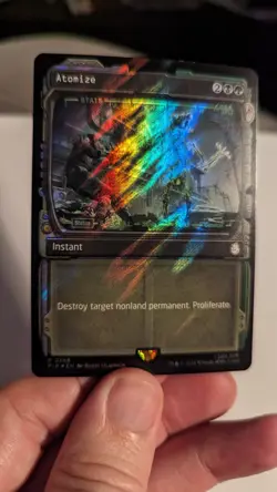 1x Atomize Surge Foil Showcase NM - Fallout MTG Magic PIP x1 - Image 1