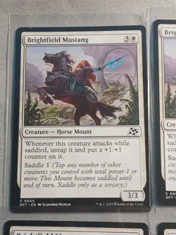4X Brightfield Mustang NM Aetherdraft MTG Magic the Gathering - Image 2