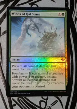 MTG *FOIL* Fate Reforged Uncommon WINDS OF QAL SISMA NM - Image 1