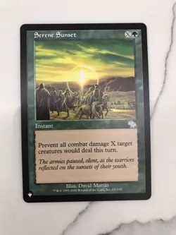 Serene Sunset MTG Magic the Gathering Card NM Near Mint Judgment - Image 1