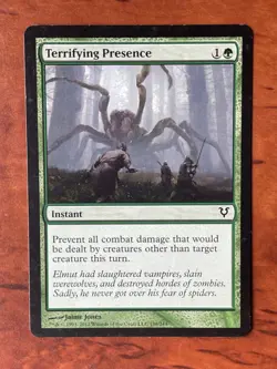 Terrifying Presence MTG Magic the Gathering Card LP Lightly Played AVR - Image 1