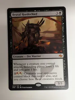 MTG - Brutal Hordechief - M - FRF - 64 - Image 1