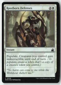 MTG - Rootborn Defenses FOIL C Ravnica Remastered 26 LP-NM - Image 1