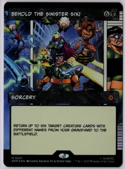 Behold the Sinister Six! (Borderless) Marvel's Spider-Man Foil - Image 1