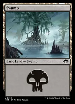 x4 Swamp (0314) - Foil L MTG Modern Horizons 3 M/NM, English - Image 1