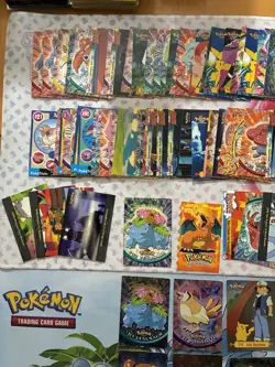 Vintage Pokemon Card Lot Topps Rainbow Foil Etc Fire Charizard 103 Cards - Image 4