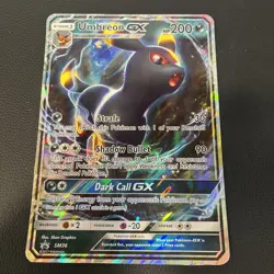 Pokemon TCG: Umbreon GX SM36 Sun & Moon JUMBO/OVERSIZED Holo Black Star Promo - Image 1