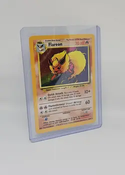 Pokemon TCG Flareon Jungle 3/64 Holo Unlimited Holo Rare Near Mint Condition - Image 2