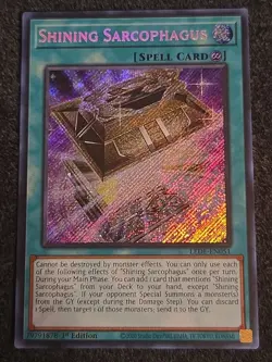 Yu-Gi-Oh! Shining Sarcophagus LEDE-EN051 Legacy of Destruction 1st Edition NM - Image 1