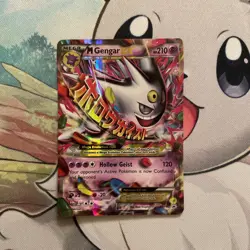 Pokemon TCG M Gengar EX XY166 Shiny Holo Black Star Promo Card - Image 1