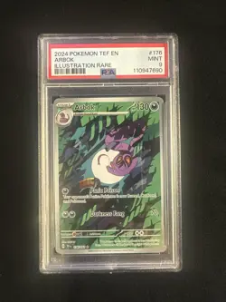 Pokemon TCG Arbok Holo Illustration Rare Card 176/162 Temporal Forces PSA 9 - Image 1
