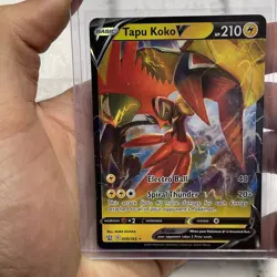 Pokemon Sword And Shield Battle Styles Tapu Koko V 050/163 NM/MT Pokemon Card - Image 1
