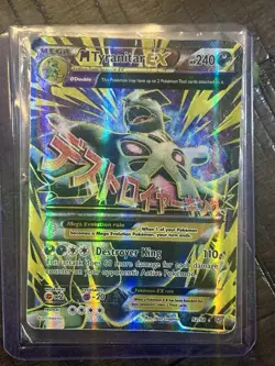 Pokemon TCG Mega-Tyranitar-EX Holo Full Art Card Ancient Origins 92/98 - Image 2