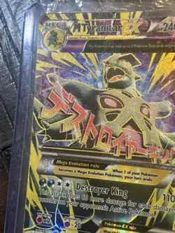 Pokemon TCG Mega-Tyranitar-EX Holo Full Art Card Ancient Origins 92/98 - Image 3