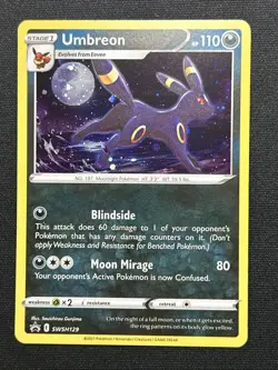 Umbreon SWSH129 Swirl Sword & Shield Promo Card Holo *read* - Image 2