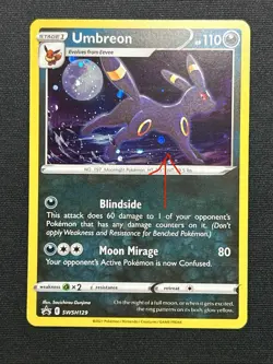 Umbreon SWSH129 Swirl Sword & Shield Promo Card Holo *read* - Image 4