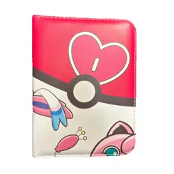 Pokemon TCG Pink White Sylveon Zip Up 55 pages Holds 440 Card Binder TCGAMES - Image 1