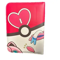 Pokemon TCG Pink White Sylveon Zip Up 55 pages Holds 440 Card Binder TCGAMES - Image 2