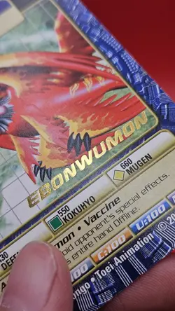Digimon CCG Battle Series 5 Gold Stamped Mega Card Ebonwumon BO-234 MP - Image 2