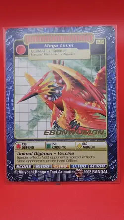 Digimon CCG Battle Series 5 Gold Stamped Mega Card Ebonwumon BO-234 MP - Image 4