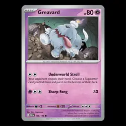 Greavard 105/198 - Scarlet Violet Base Set Pokemon Card - Image 1