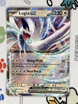 Lugia ex 017/034 Classic Collection Trading Card Game Classic NM - Image 1