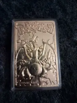 Pokemon Charizard Trading Card 23k Gold Plated Burger King 1999 Card Only - Image 1