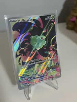Bulbasaur Mega Evolutions Stamped Pokemon Card 133/132 Mint Condition Near Mint - Image 1