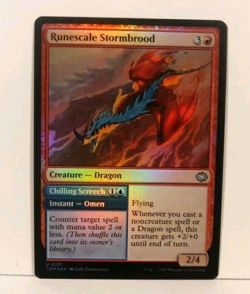 Runescale Stormbrood, NM Foil MTG, Tarkir Dragonstorm, Magic the Gathering, 221 - Image 1