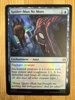 Spider-Man No More (0045) FOIL - NM - Marvel's Spider-Man - MTG - Image 1