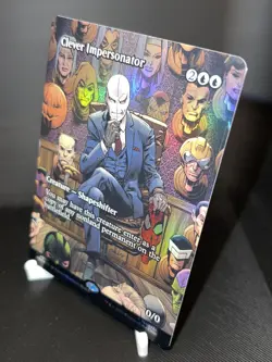 MTG Clever Impersonator - FOIL - Borderless - Marvel Universe M/NM, English 008 - Image 2