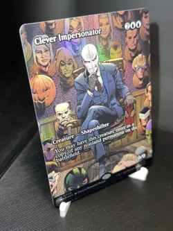 MTG Clever Impersonator - FOIL - Borderless - Marvel Universe M/NM, English 008 - Image 3