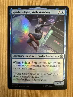 Spider-Byte, Web Warden - Foil - SPM - MTG - EN - NM - 0044 - Image 1