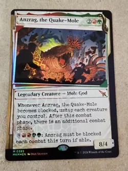 Anzrag, the Quake-Mole - #385  (Showcase) (Invisible Ink)  Karlov Manor - Mtg - Image 1