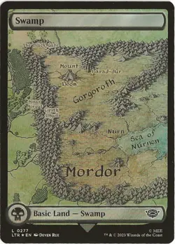 Swamp 277 Land MTG Lord of the Rings Tales of Middle Earth NM/MT - Image 1