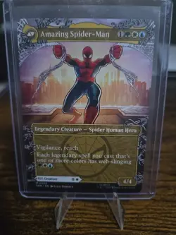 Peter Parker Borderless 208 Marvel’s Spider-Man SPM MTG Mythic Unplayed NM - Image 2