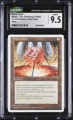MTG Magic ALTERNATE 4th Edition Fourth CGC 9.5 **** MANA VAULT - Image 1