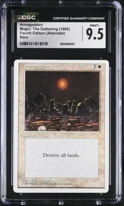 MTG Magic ALTERNATE 4th Edition Fourth CGC 9.5 **** ARMAGEDDON - Image 1