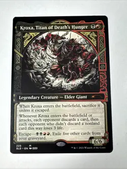 MTG Secret Lair #225 Kroxa, Titan of Death's Hunger Showcase Regular Mythic NM - Image 1