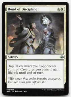 MTG Bond of Discipline U War of the Spark 6 LP - Image 1