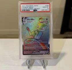 2021 FULL ART / MEW VMAX POKEMON SWORD & SHIELD FUSION STRIKE SECRET #268 PSA 10 - Image 1