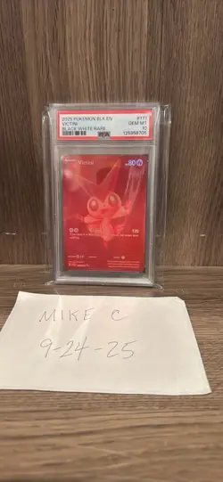 Pokemon Victini 171/086 Black Bolt White Flare Red Monochrome PSA 10 - Image 1