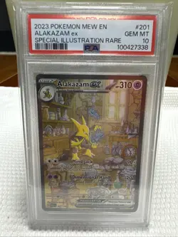 Pokemon TCG Alakazam EX 201/165 Sir Scarlet & Violet 151 PSA 10 - Image 1
