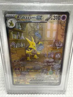 Pokemon TCG Alakazam EX 201/165 Sir Scarlet & Violet 151 PSA 10 - Image 4