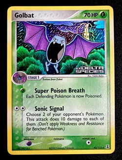 Golbat 43/113 NM Reverse Holo Stamped Pokemon Ex Delta Species - Image 1