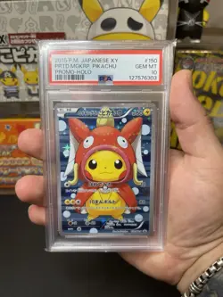 Pokemon Pretend Magikarp Pikachu Poncho Japanese Full Art Promo 150/XY-P PSA 10 - Image 1