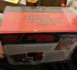 Pokemon TCG: Destined Rivals ETB Pokemon Center Exclusive Sealed W/ Plastic Case - Image 5