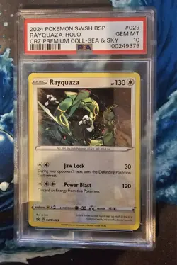 Rayquaza - Holo #SWSH029 - 2024 Pokemon SWSH Black Star Promo - GEM MINT PSA 10 - Image 1