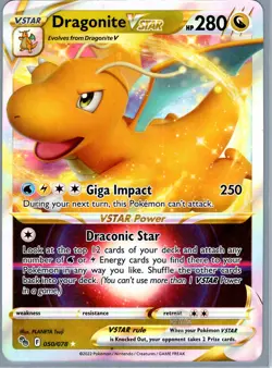 Dragonite VSTAR Ultra Rare Pokemon GO Holo 050/078 NM - Image 1